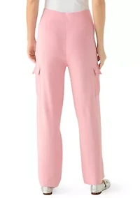 Women's Woven Pocket Athletic Sweater Pants