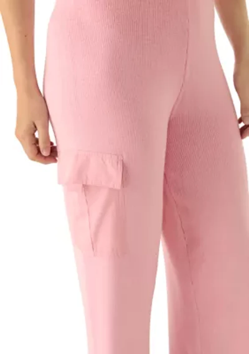Women's Woven Pocket Athletic Sweater Pants