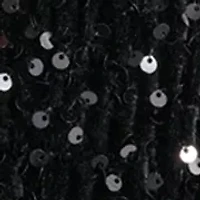 Women's Long Sleeve Velvet Sequin Bomber Jacket