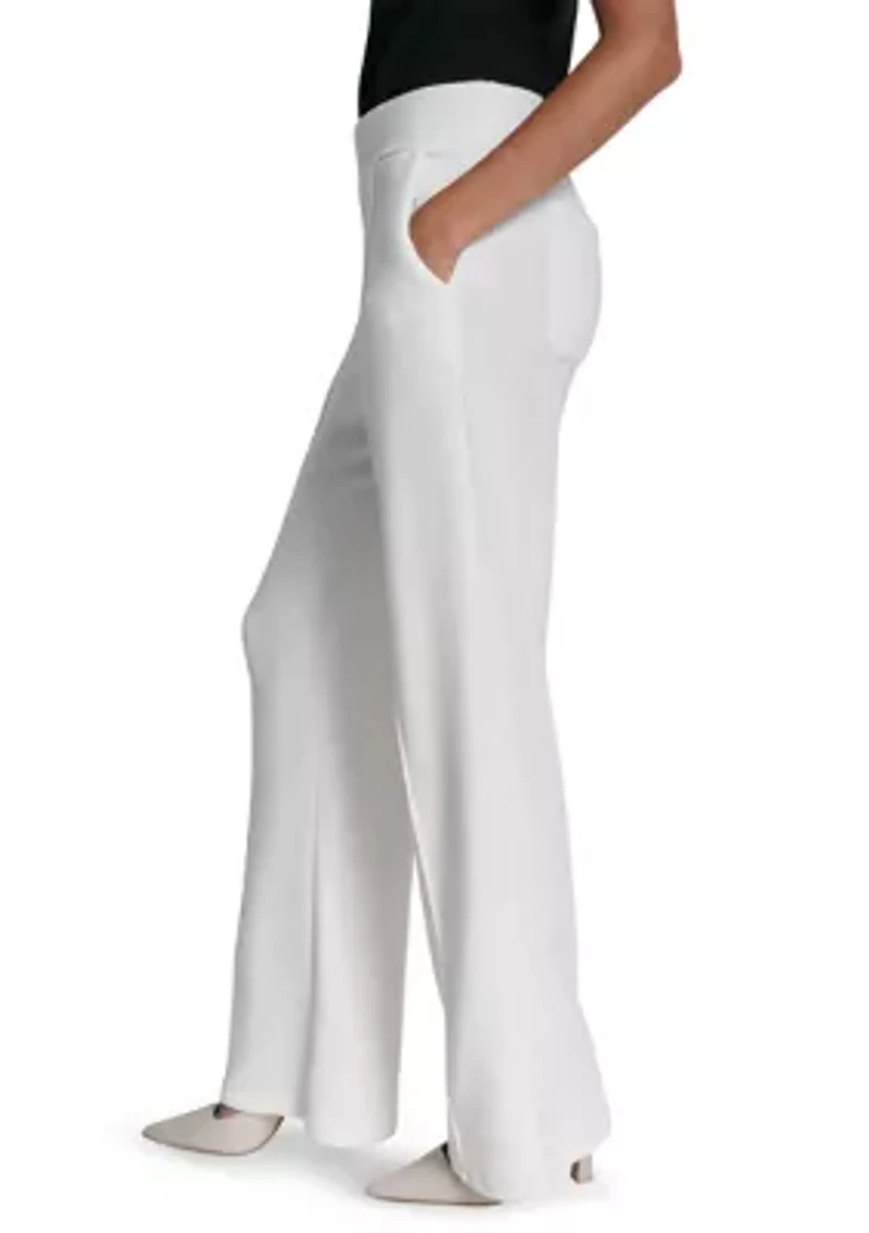 Women's Wide Leg Pull On Hacci Pants