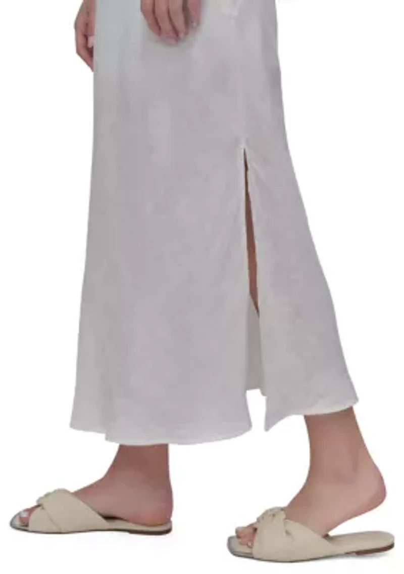 Women's Sleeveless V-Neck Midi Dress