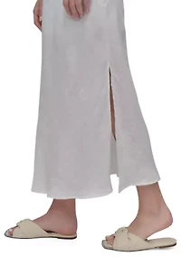 Women's Sleeveless V-Neck Midi Dress