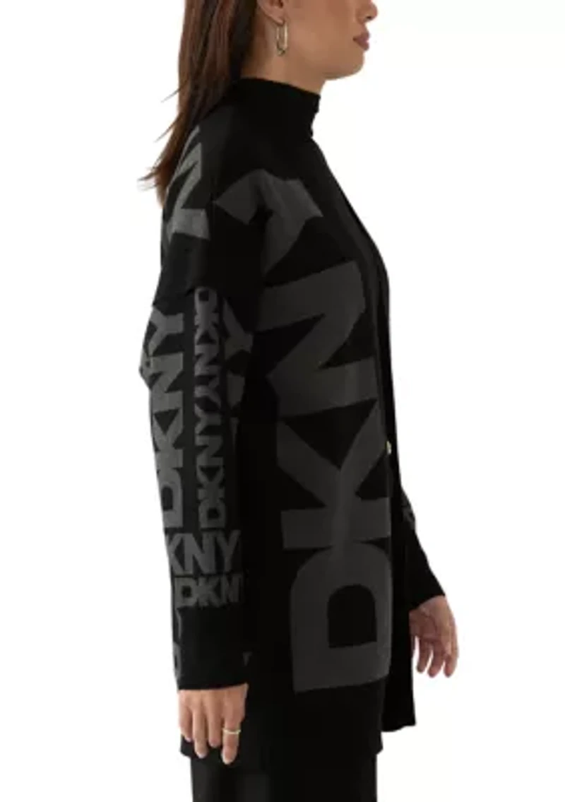 Women's Open Front Logo Cardigan