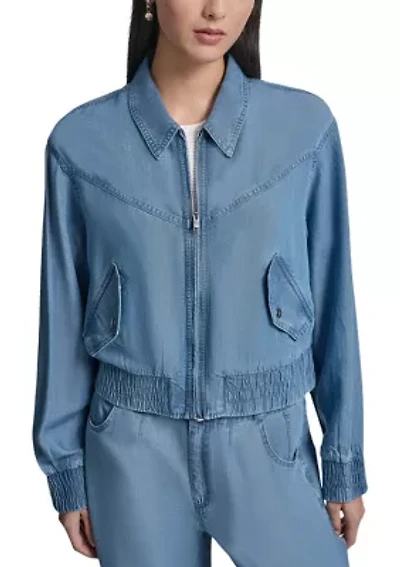 Women's Zip Front Tencel Jacket