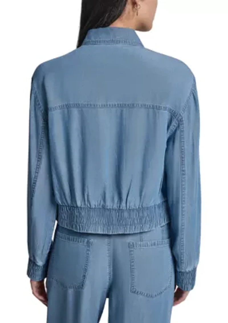 Women's Zip Front Tencel Jacket