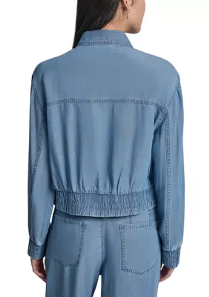 Women's Zip Front Tencel Jacket