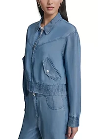Women's Zip Front Tencel Jacket