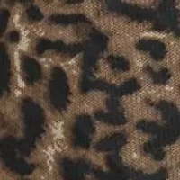 Women's Printed Pleated Mesh V-Neck Blouse