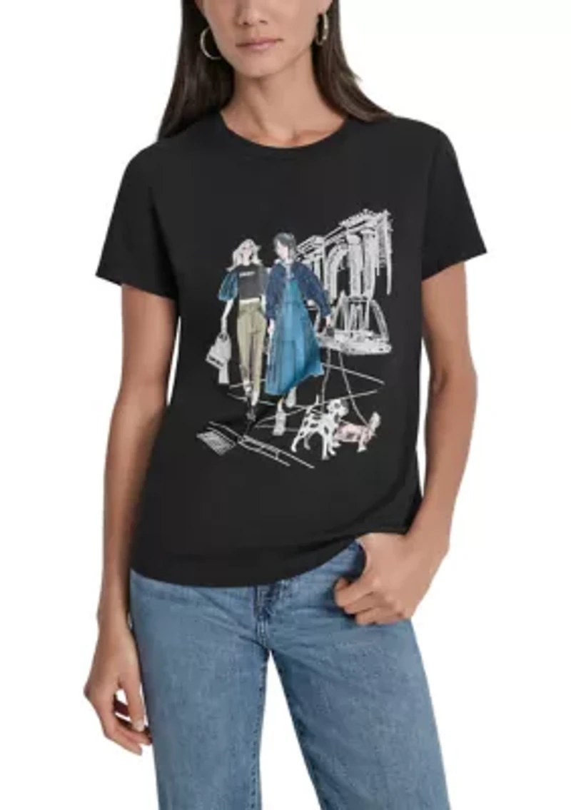Women's Short Sleeve City Girl Graphic T-Shirt
