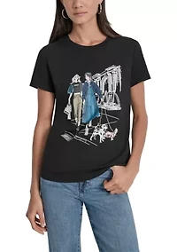 Women's Short Sleeve City Girl Graphic T-Shirt