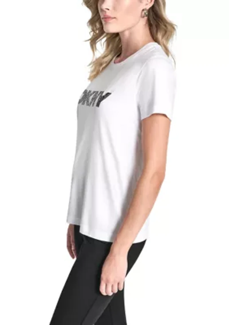 Women's Beaded Logo T-Shirt