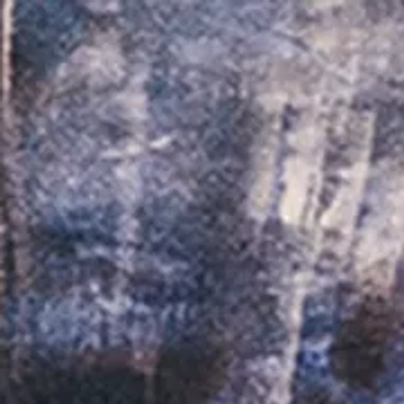 Women's Funnel Neck Marble Print Sweater