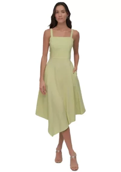 Women's Asymmetrical Linen Tank Dress