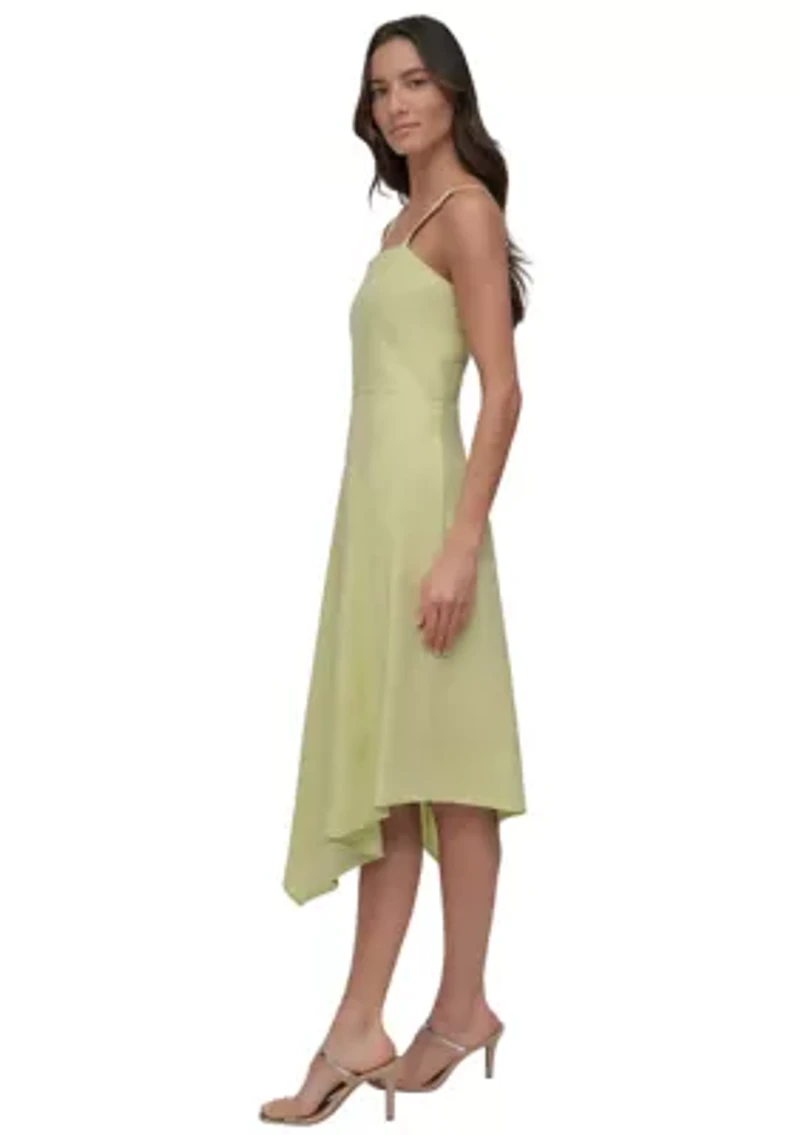 Women's Asymmetrical Linen Tank Dress