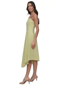 Women's Asymmetrical Linen Tank Dress