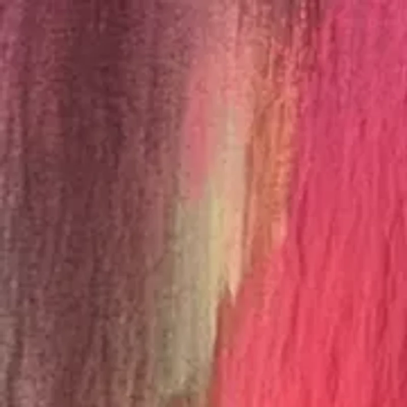 Women's Sleeveless Belted Brushstroke Midi Dress