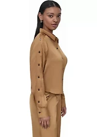 Women's Button Front Blouse