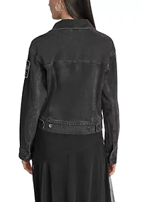Women's Patch Pin Denim Jacket