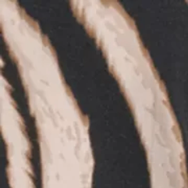 Women's Short Sleeve Zebra Crew Neck T-Shirt