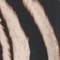 Women's Short Sleeve Zebra Crew Neck T-Shirt