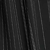 Women's Puff Sleeve Silver Studded Chiffon Dress