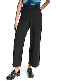 Women's Wide Leg Patch Pocket Pants