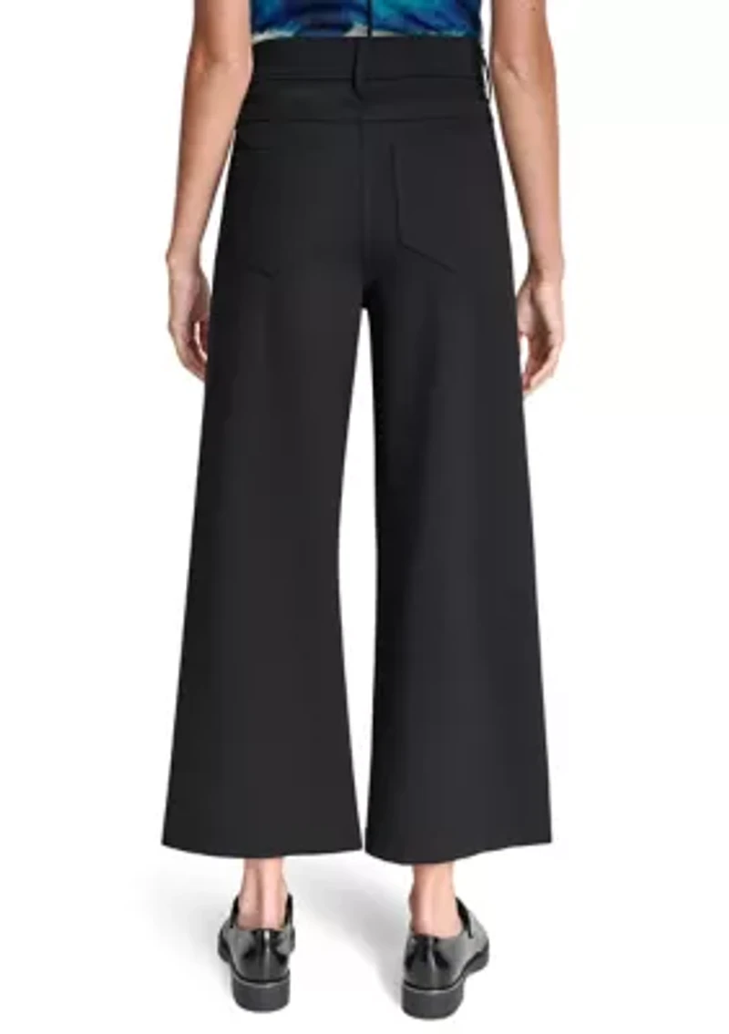 Women's Wide Leg Patch Pocket Pants