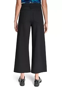 Women's Wide Leg Patch Pocket Pants