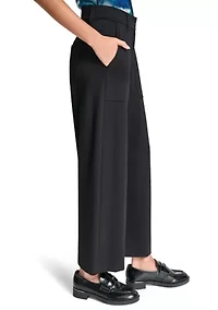 Women's Wide Leg Patch Pocket Pants