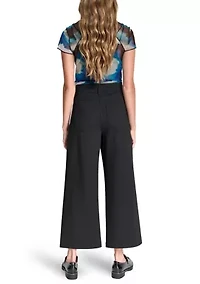 Women's Wide Leg Patch Pocket Pants