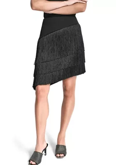 Women's Asymmetrical Fringe Skirt