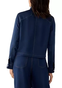 Women's Two Pocket Funnel Neck Jacket