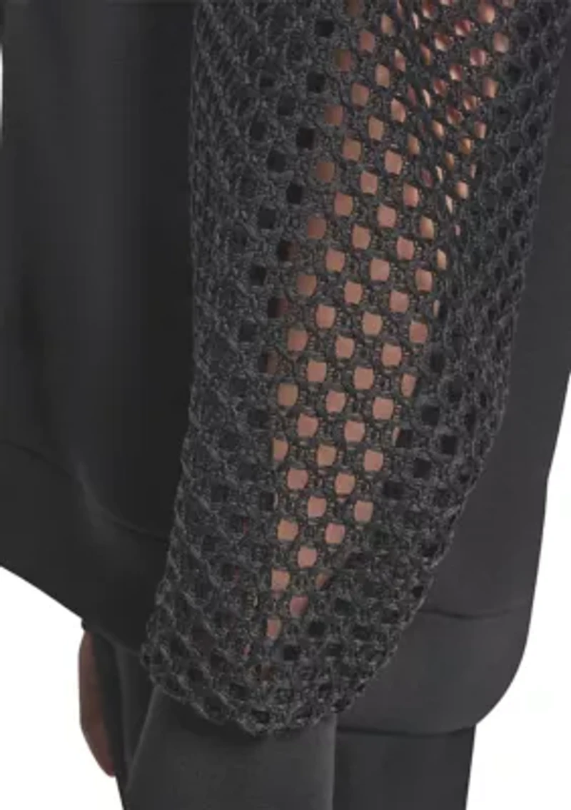 Women's Crochet Sleeve Sweater