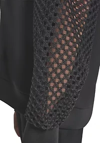 Women's Crochet Sleeve Sweater