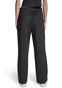 Scuba Wide Leg Pull-On Logo Pants