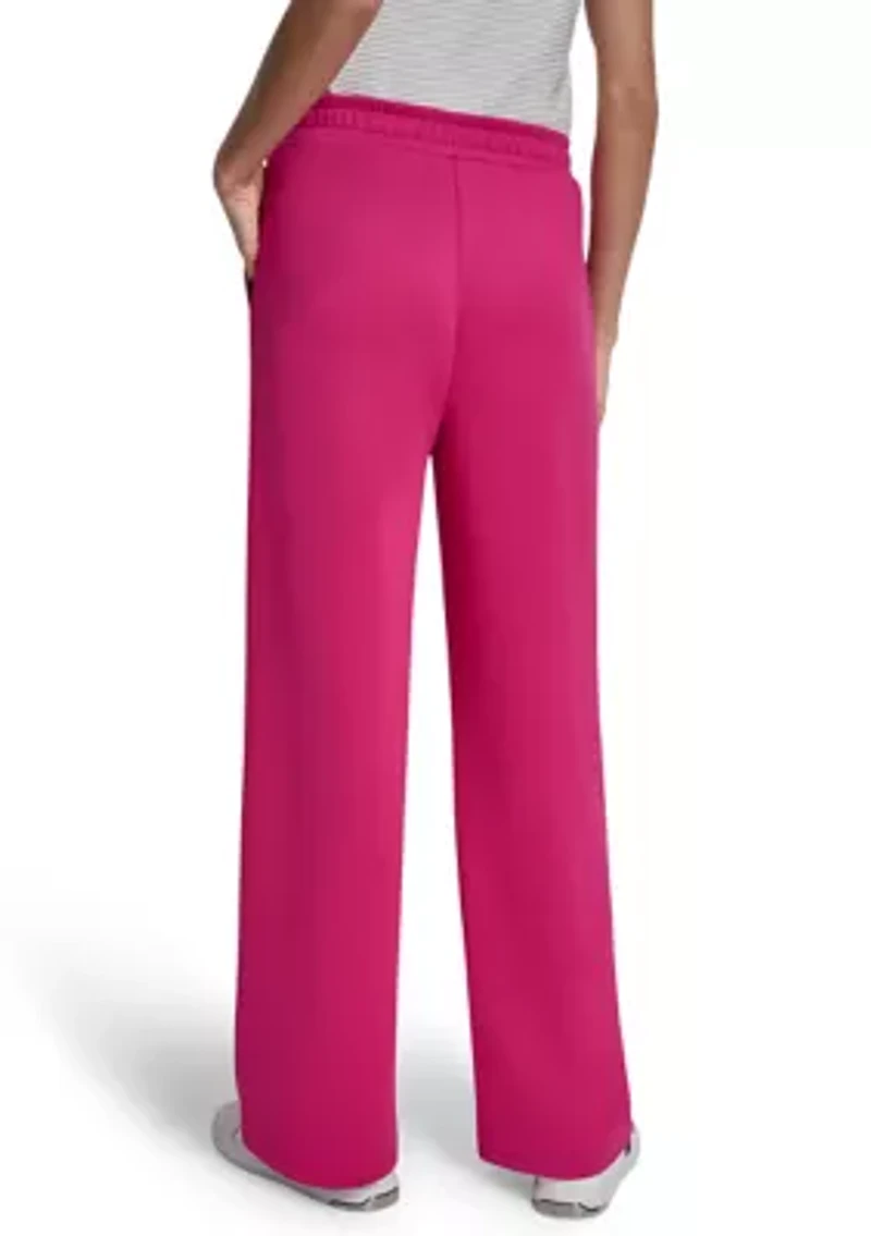 Scuba Wide Leg Pull-On Logo Pants