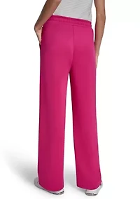 Scuba Wide Leg Pull-On Logo Pants