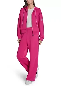 Scuba Wide Leg Pull-On Logo Pants