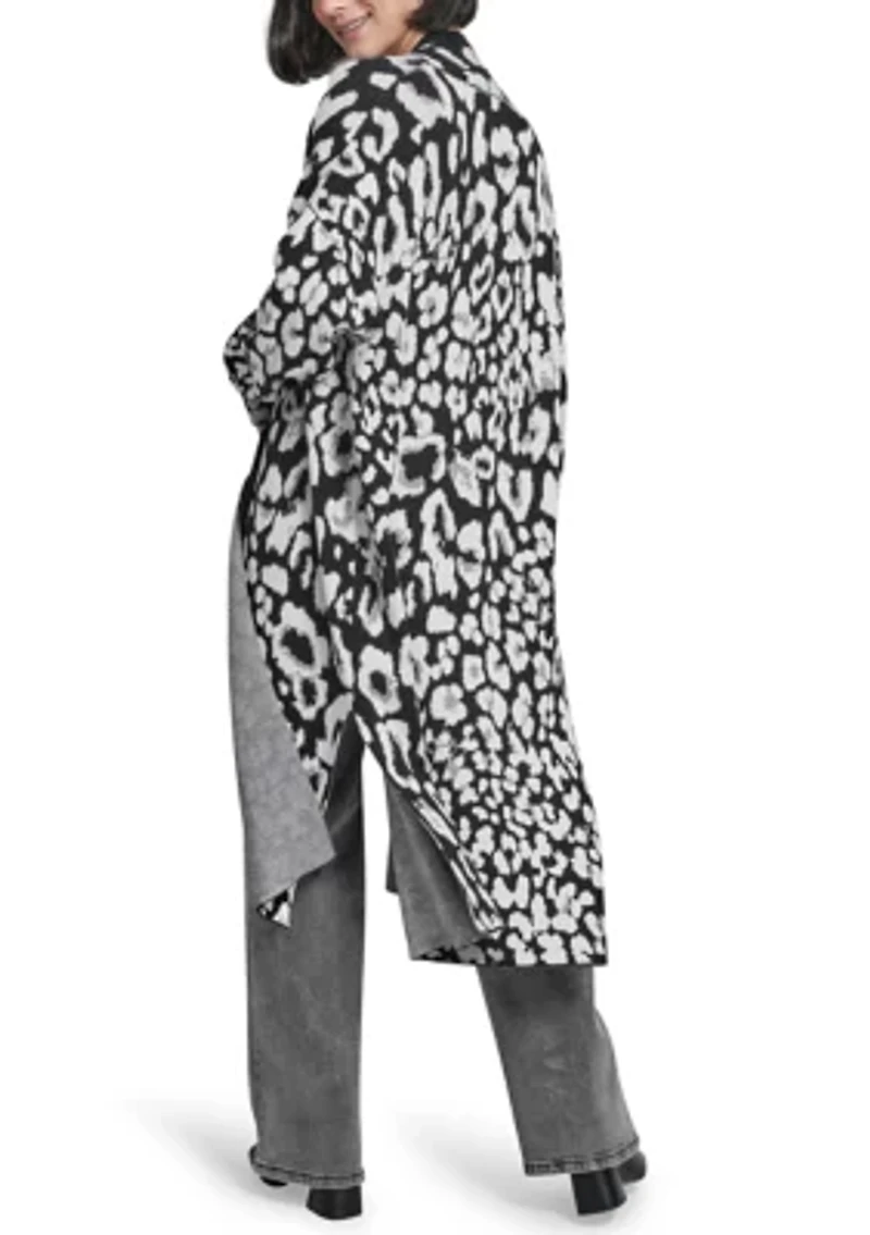 Women's Leopard Print Cardigan Sweater