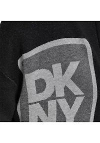 Women's Long Sleeve Patch Cardigan Sweater