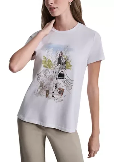Women's Short Sleeve Girls Graphic T-Shirt