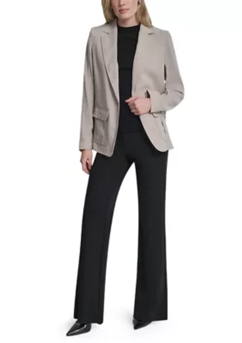 Women's Roll Sleeve Pocket Blazer