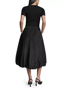 Women's Short Sleeve Cargo Sweater Dress