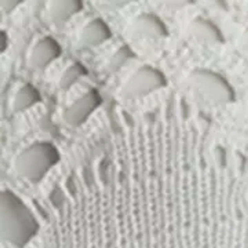 Women's Puff Sleeve Crochet Top