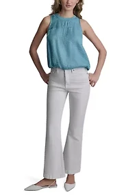 Women's Sleeveless Bubble Hem Tank Top