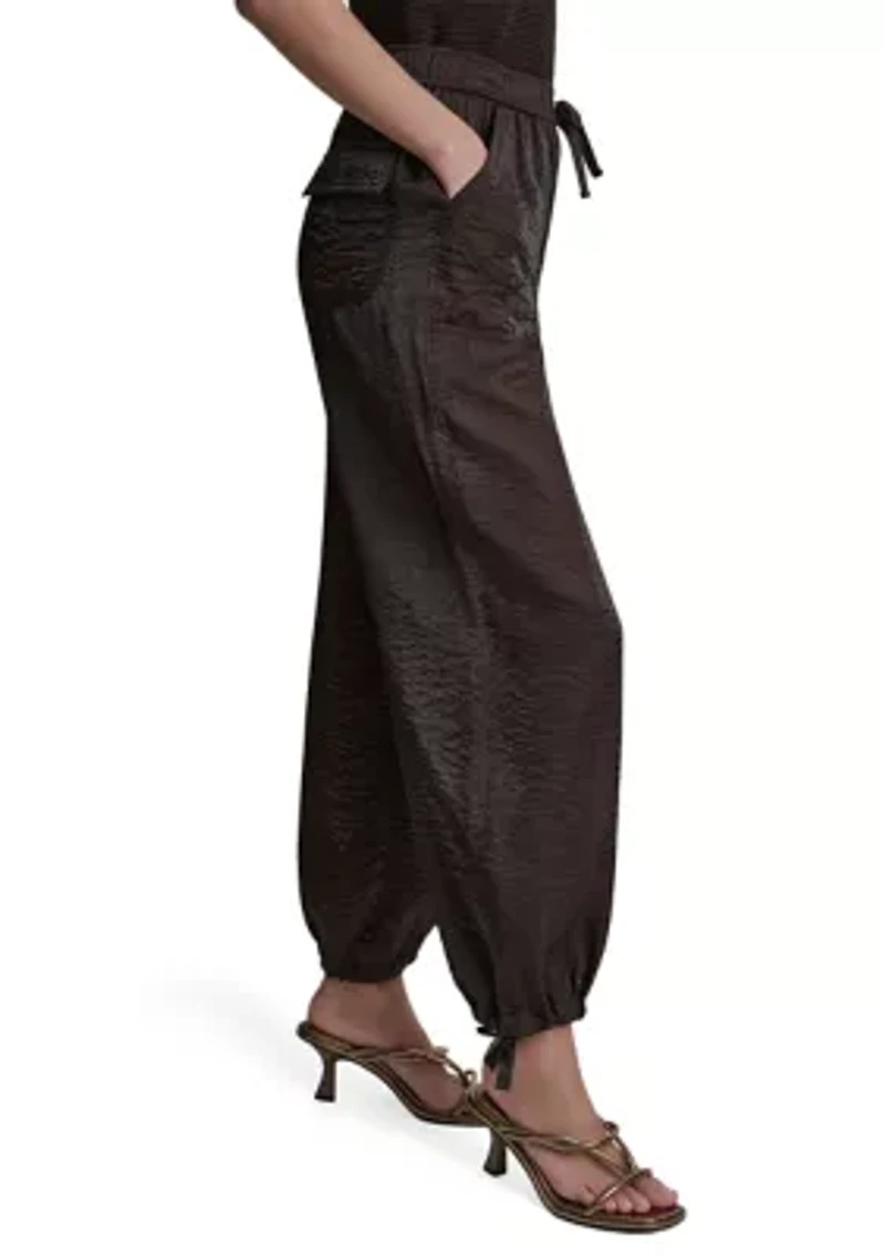 Women's Tie Ankle Cargo Pants