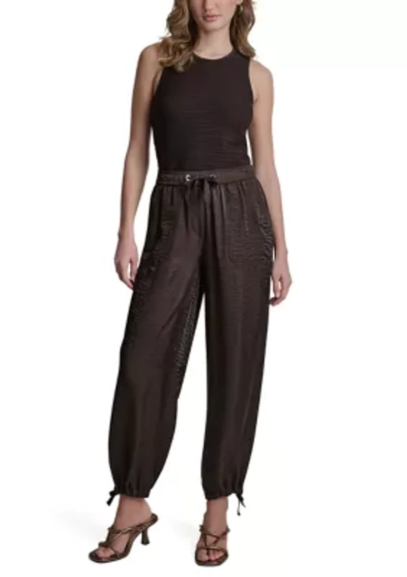 Women's Tie Ankle Cargo Pants