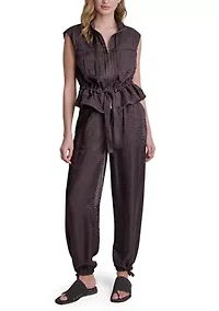 Women's Sleeveless Belted Jacket