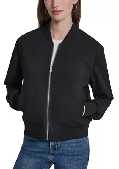 Women's Zip Front Bomber Jacket