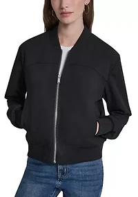 Women's Zip Front Bomber Jacket